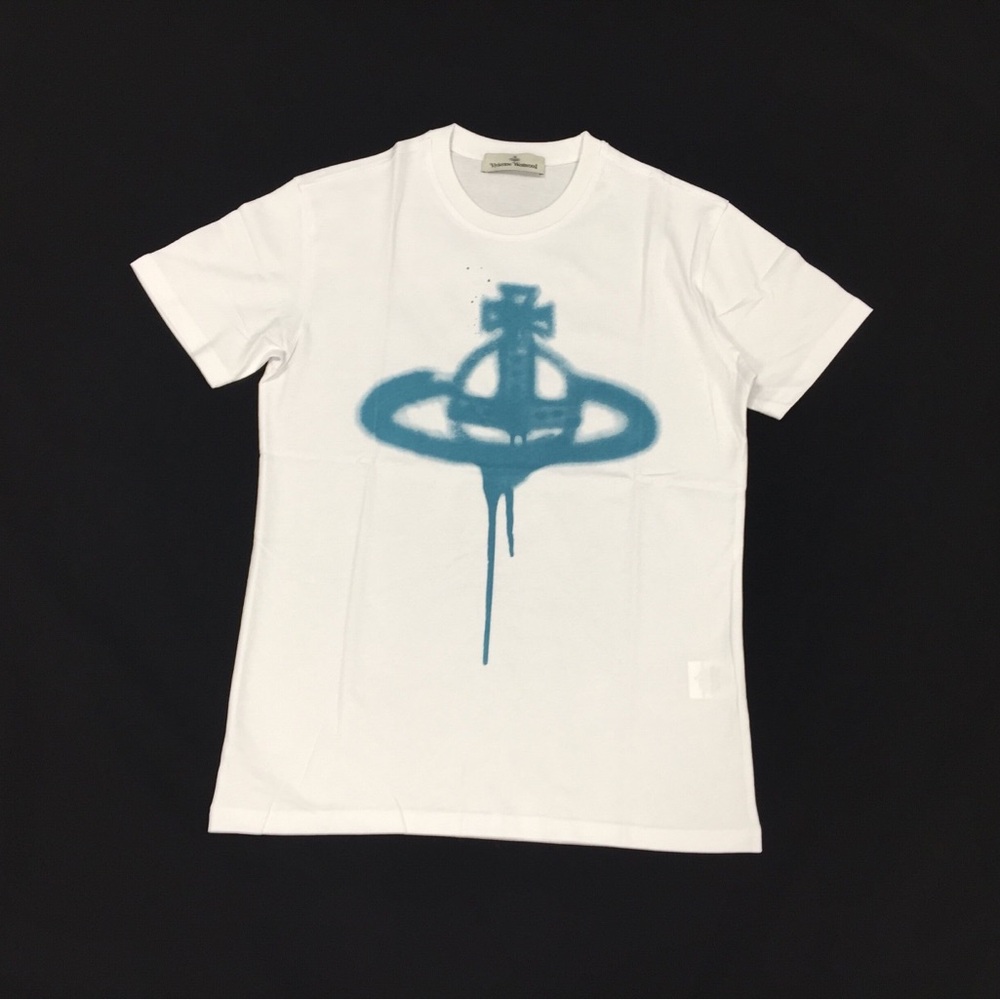 ⭐️Saturn Logo Short Sleeve T-shirt White Size S